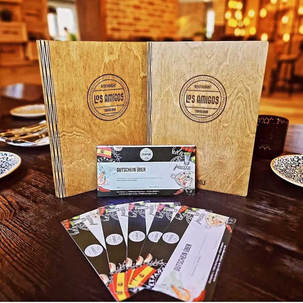 Menu Speisekarten Gutscheine