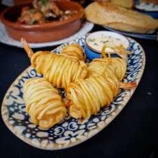 Panierte Garnelen